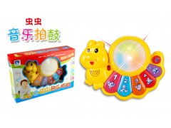 澄海恒佳塑胶玩具厂 虫虫音乐拍鼓2色混装 畅享节奏乐趣